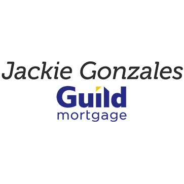 mortgage broker web design; text-based logo that reads "Jackie Gonzales, Guild Mortgage."