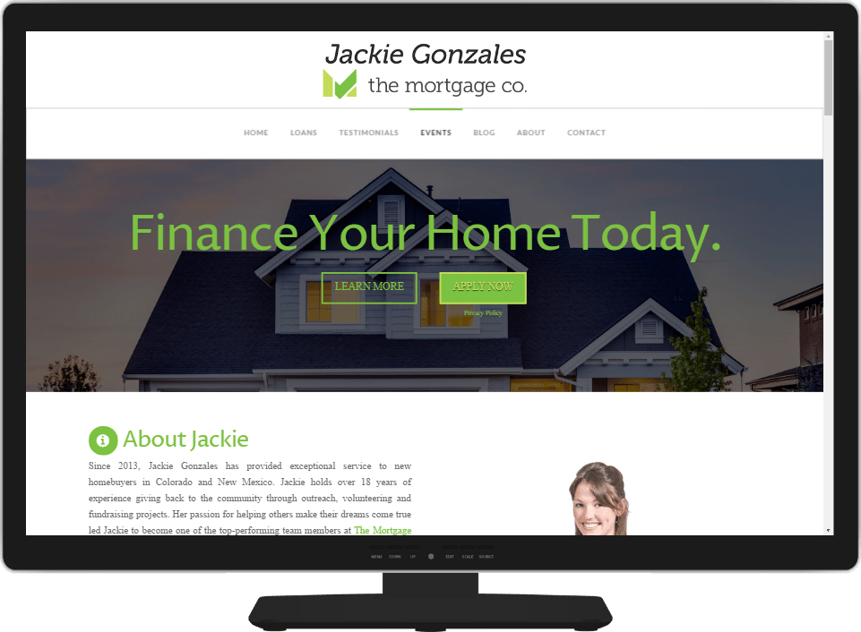 mortgage broker website design